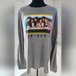 Gray Friends Long Sleeve Shirt NWOT